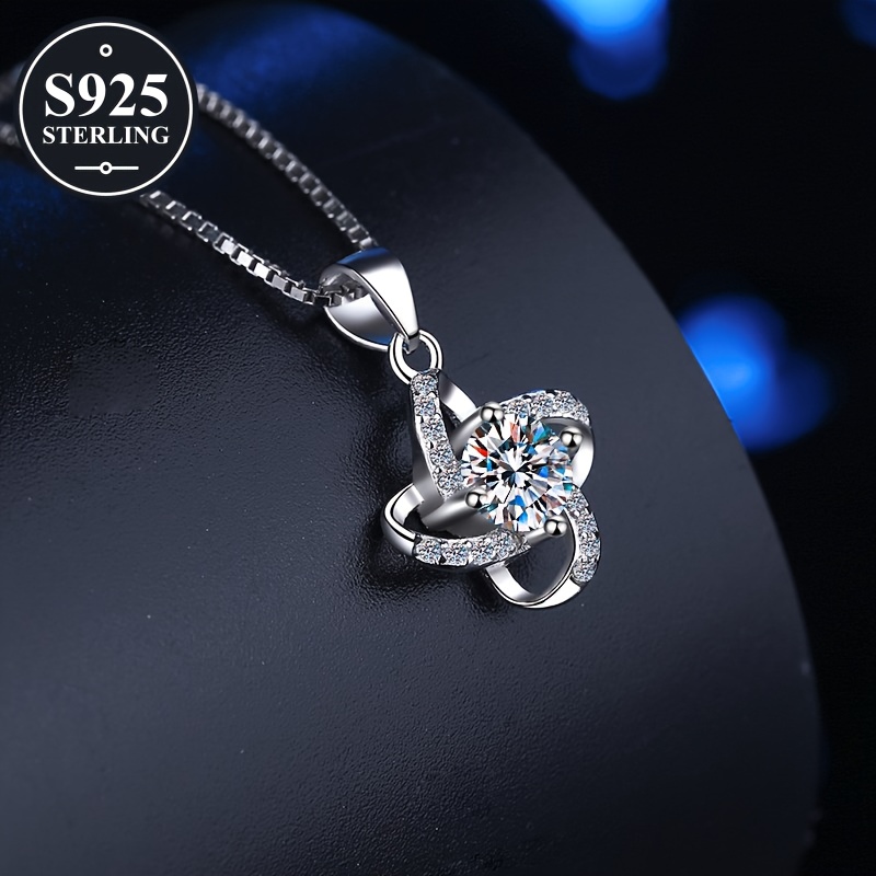 925 Silver Pendant Necklace Hypoallergenic BFF Gift with Storage Box